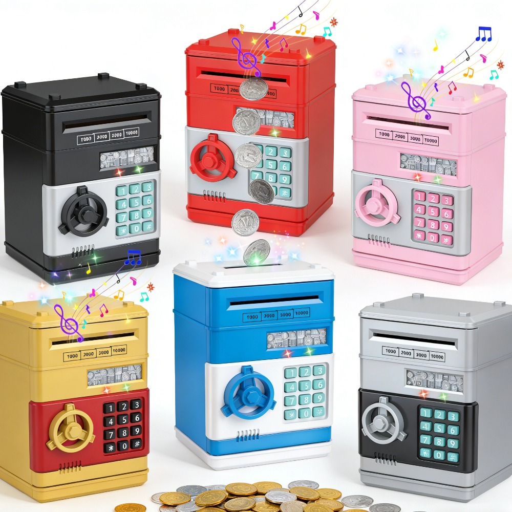 Coin Operated Kiddie Ride - Электронная копилка, автоматическая мини-сейф для монет,
