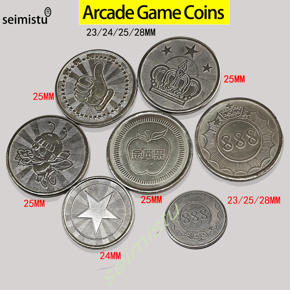 Arcade Toy Vending Machine - 100 шт. жетонов из нержавеющей стали,